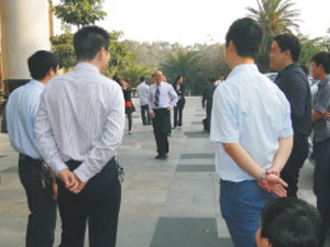 領(lǐng)導(dǎo)現(xiàn)場(chǎng)指導(dǎo)工作